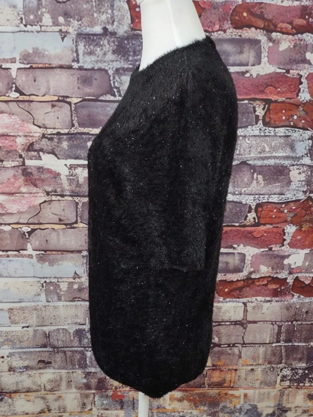 J. Crew Fuzzy Short-Sleeve Sweater